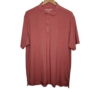 Matte Grey XL Red Short Sleeve Performance Soft Polo Golf‎ Shirt